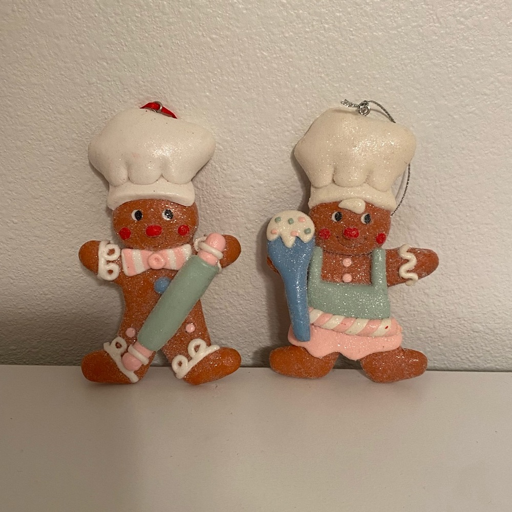 Baker Chef Gingerbread Christmas Ornaments